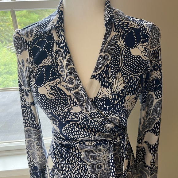 Dvf silk print wrap dress - Picture 11 of 13